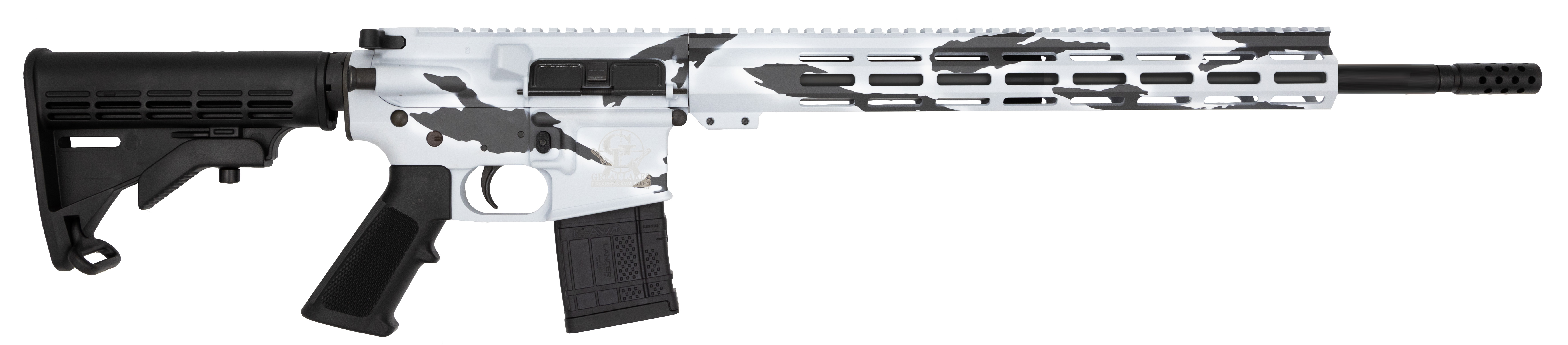 GLFA AR-15 450BM 18" PURSUIT SNOW CAMO 5RD