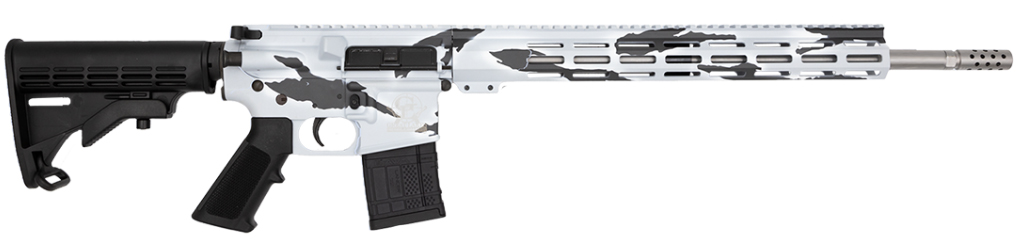 GLFA AR-15 450BM 18" PURSUIT SNOW CAMO/SS 5RD