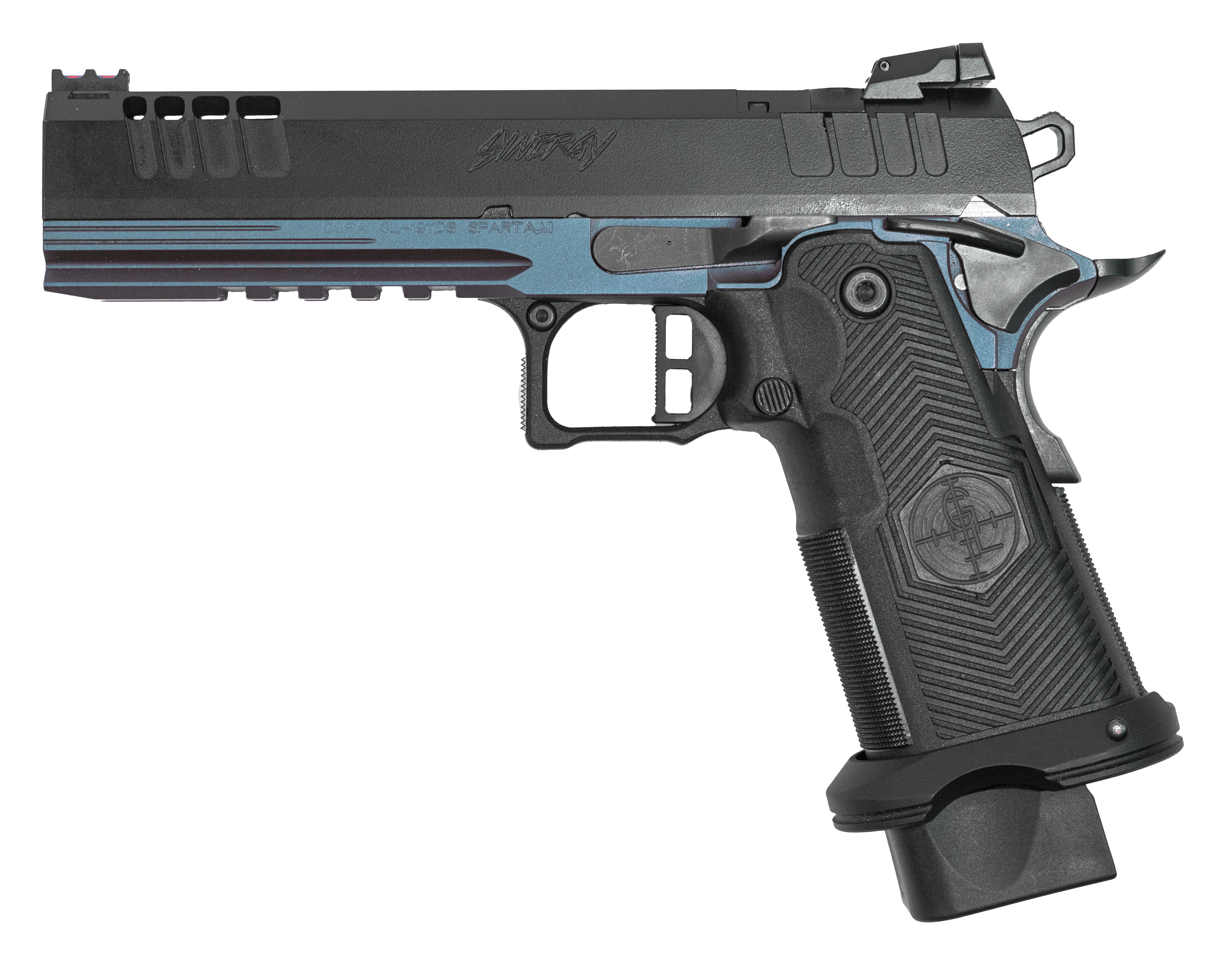 GLFA 1911DS SYNERGY 9MM 5" BLUE TITANIUM OR