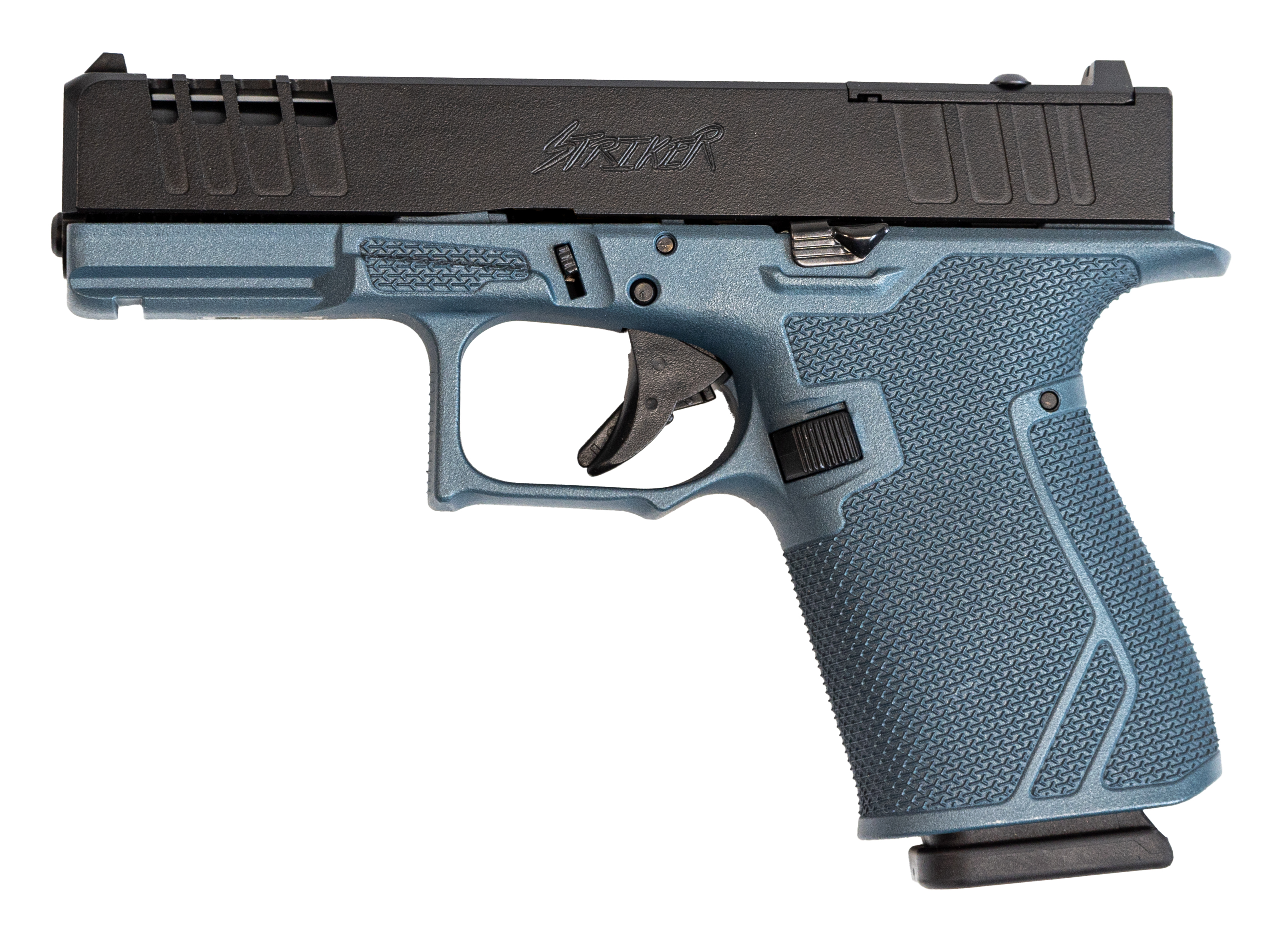 GLFA 19 STRIKER 9MM 4" BLUE TITANIUM OR 15RD