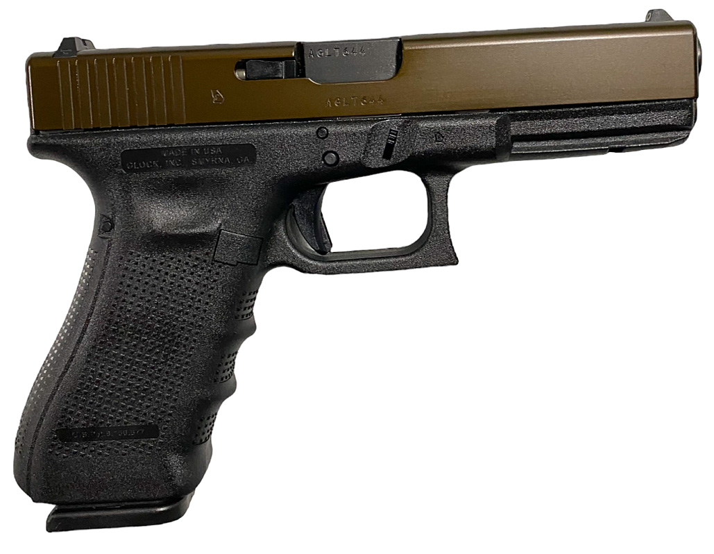 GLOCK 17 GEN4 9MM OIL RUBBED BRONZE SLIDE