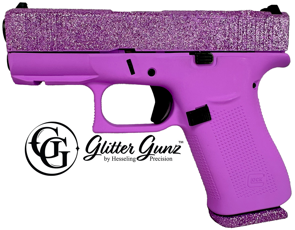 GLOCK 43X MOS 9MM 3.41" GLITTER GUNZ LUX