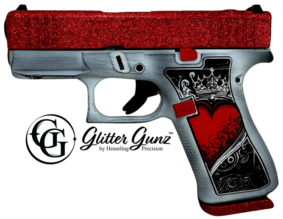 GLOCK 43X MOS 9MM 3.41" GLITTER GUNZ QOH