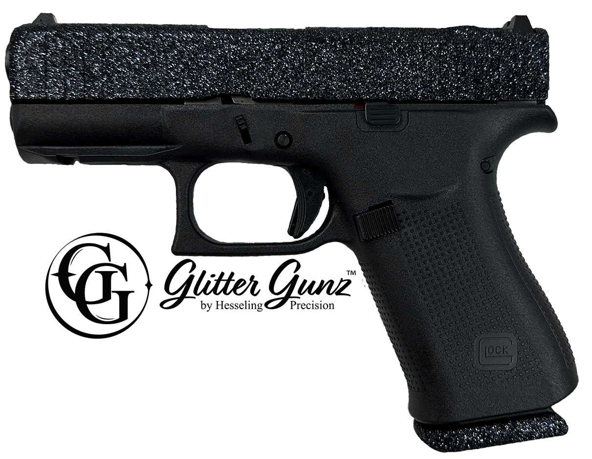 GLOCK 43X MOS 9MM 3.41" GLITTER GUNZ TWILIGHT