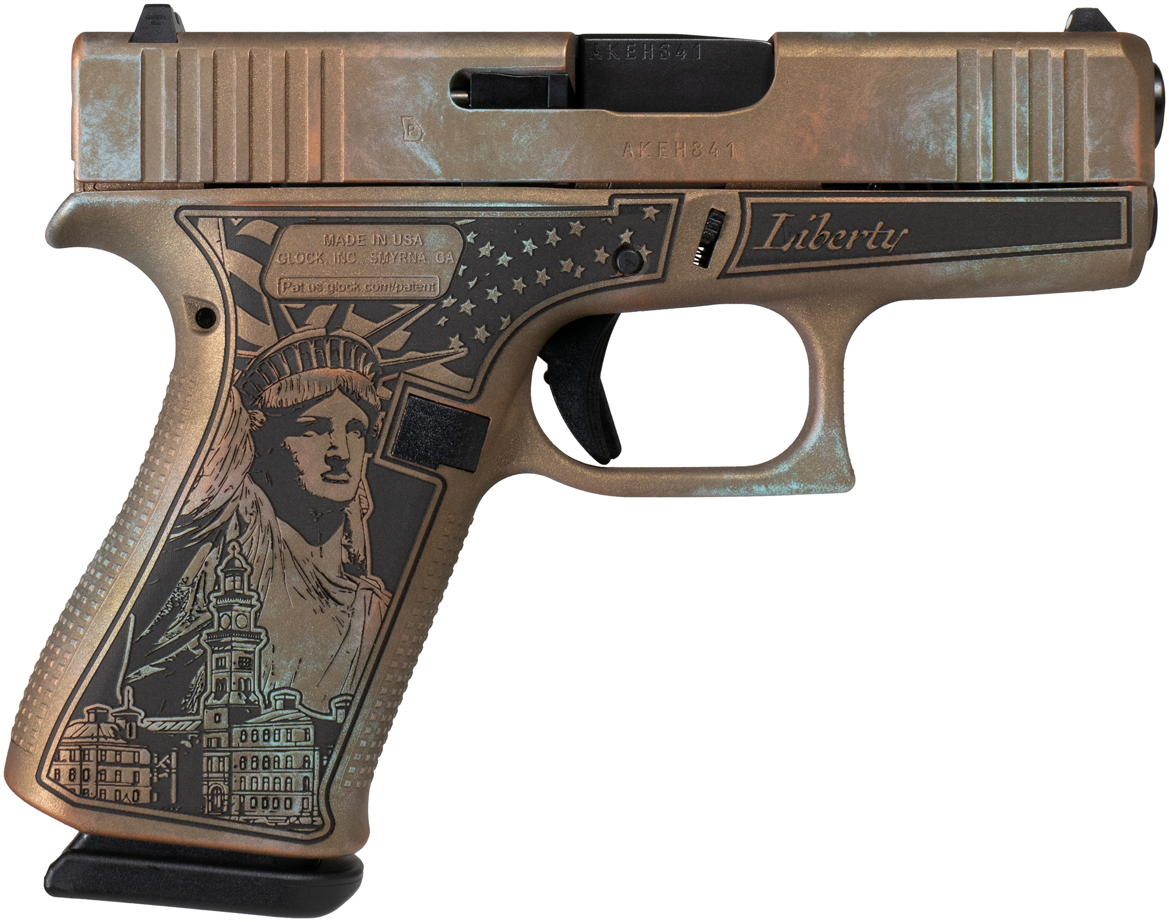 GLOCK 43X 9MM SCT LADY LIBERTY COPPER WASHED