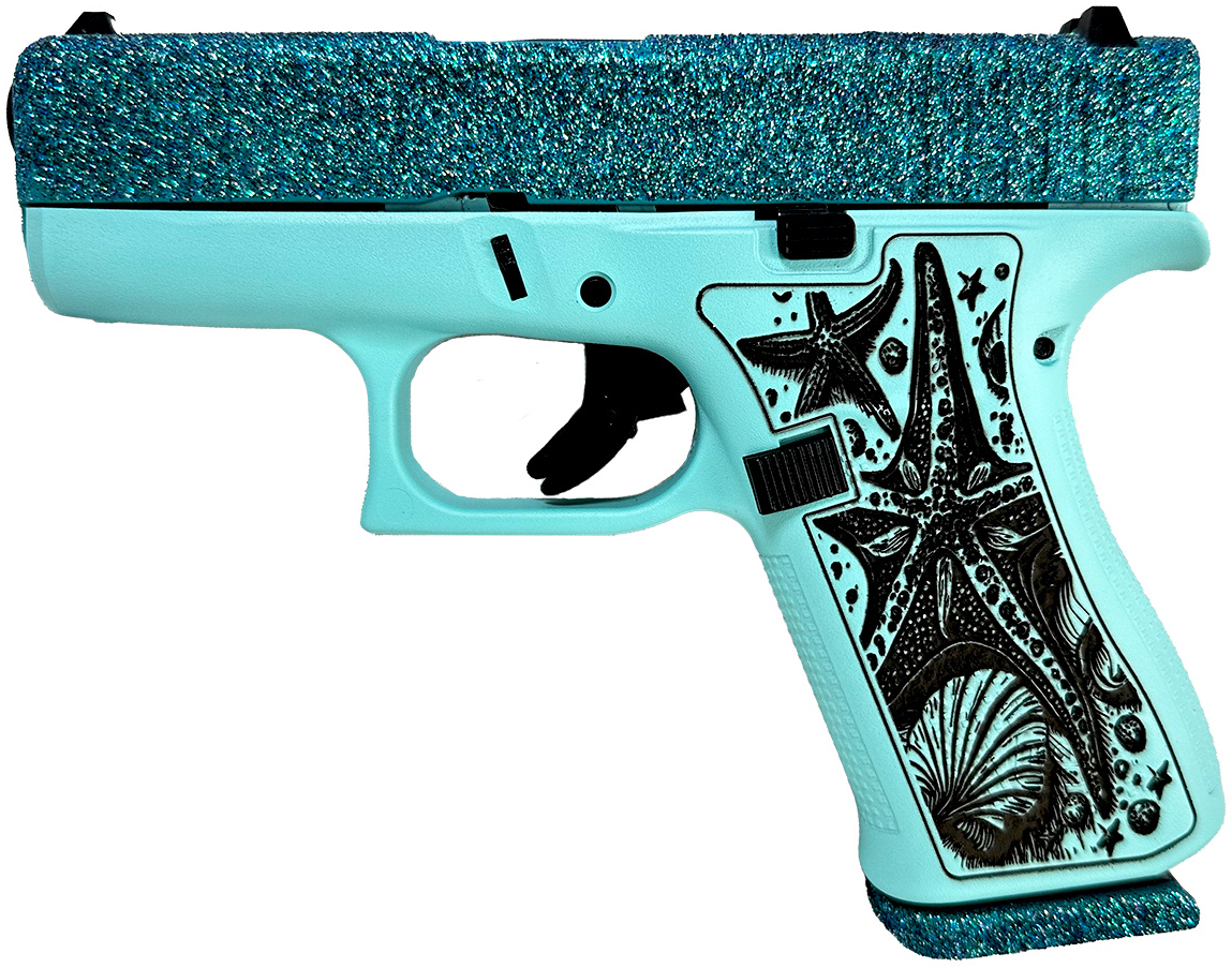 GLOCK 43X 9MM GLITTER GUNZ SEA STAR