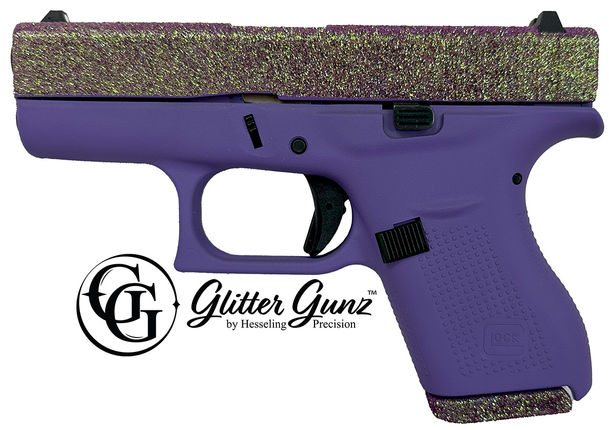 GLOCK 42 380ACP 3.25" GLITTER GUN JOKER