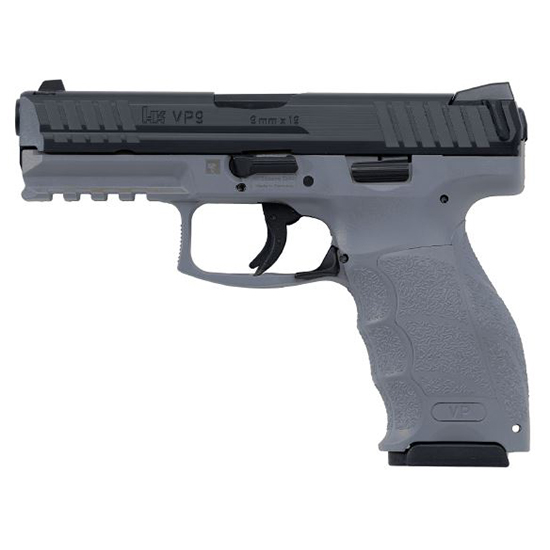 HK VP9 9MM 4.09" GREY NS 3 17RD