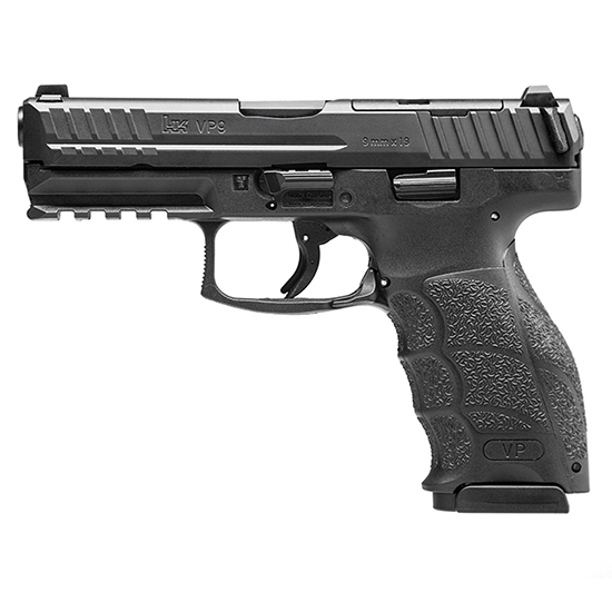 HK VP9 OR 9MM 4.09" BLK NS 3 17RD
