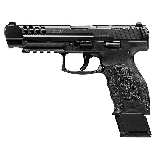 HK VP9L OR 9MM 5" BLK NS LIGHTENING CUTS 3 20RD