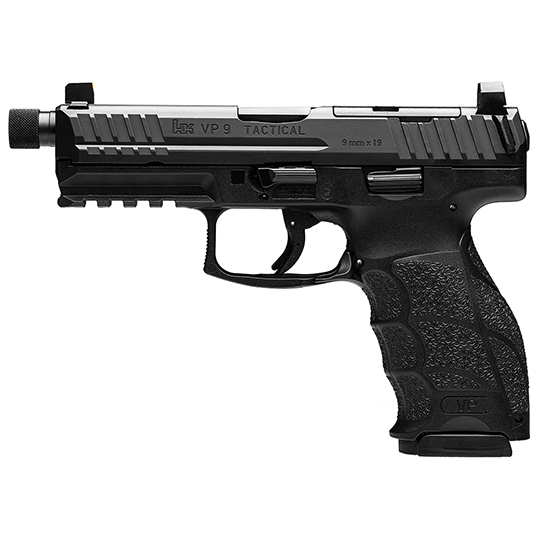 HK VP9 TACTICAL OR 9MM 4.7" BLK NS 3 17RD