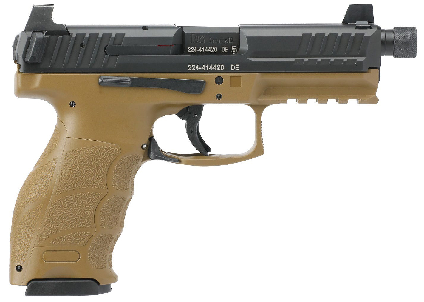 HK VP9-B TACTICAL 9MM 4.7" FDE NS 3 17RD