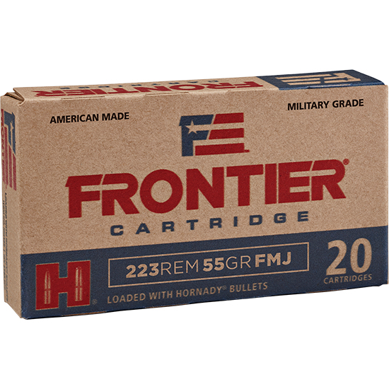 HORN FRONTIER 223REM 55GR FMJ 20/25