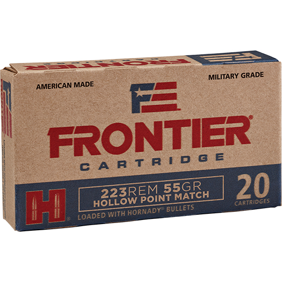 HORN FRONTIER 223REM 55GR HOLLOW POINT 20/25