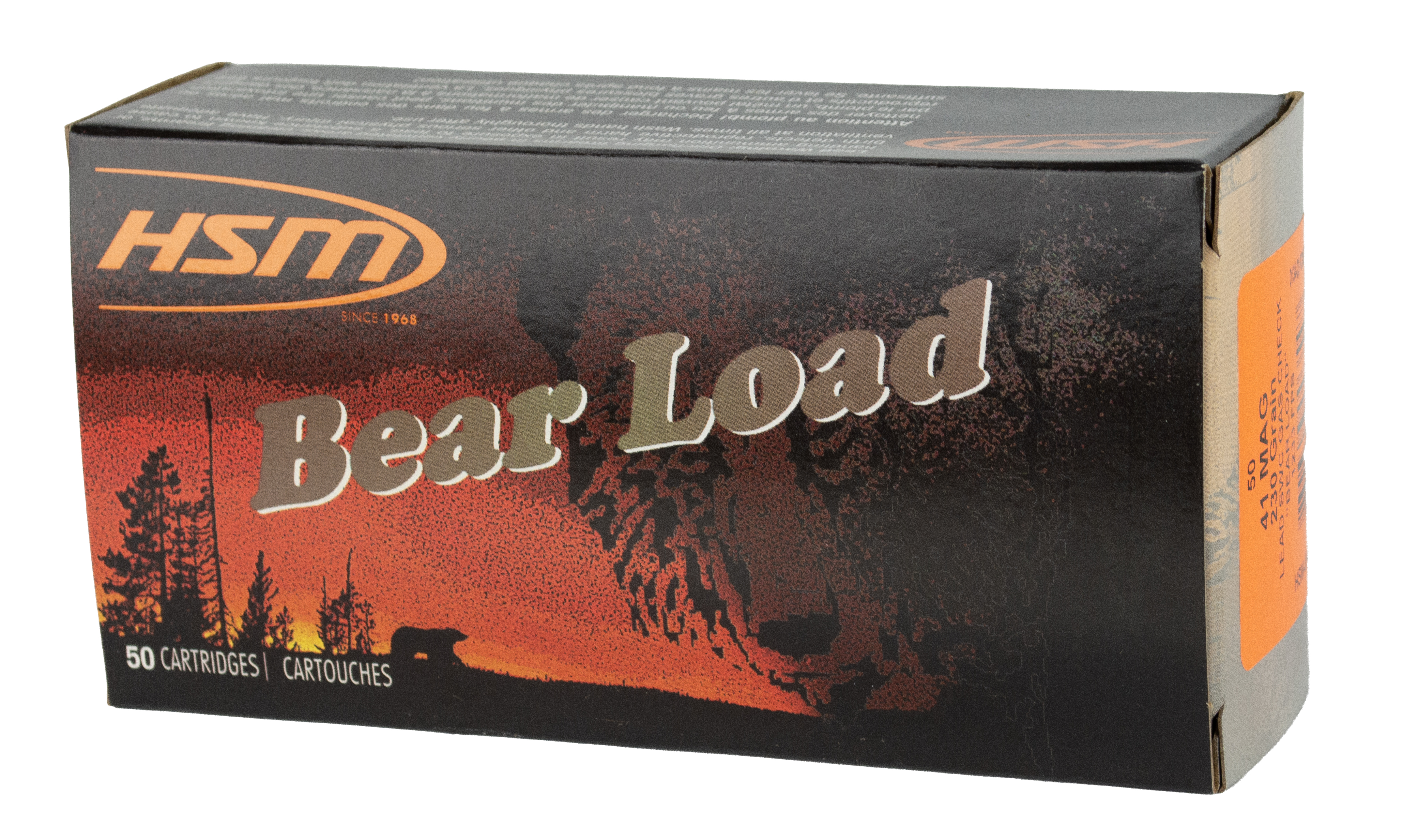 HSM BEAR LOAD 41MAG 230GR SWC GAS 50/10