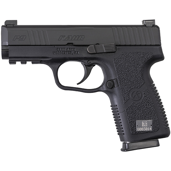KAHR P9-2 9MM 3.6" SS BLK PLY FRAME 7RD