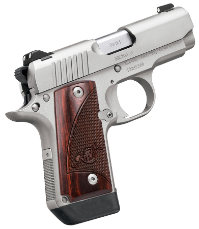 KIMBER MICRO 9 STAINLESS ROSEWOOD 9MM 3.15"