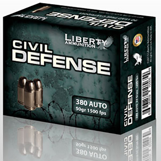 LIB AMMO CIVIL DEFENSE 38SPL COPPER 50GR 20/50