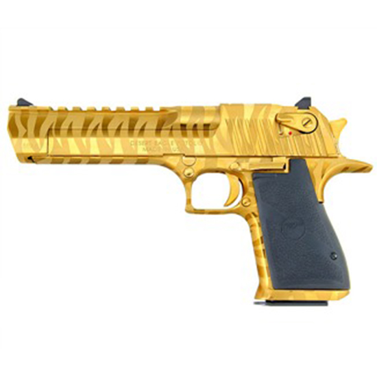 MR DESERT EAGLE 44MAG 6" TITANIUM GOLD TIGER BLEM