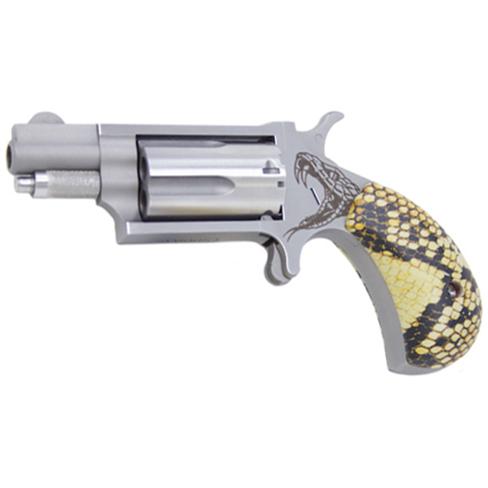 NAA MINI ANTIVENOM 22MAG 1 1/8" SNAKESKIN GRIPS