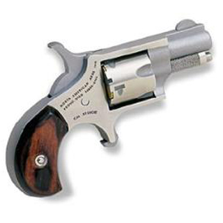 NAA MINI REVOLVER 22SHRT 1 1/8" SS ROSEWOOD 5RD