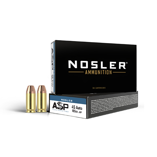 NOS AMMO 45ACP 185GR JHP ASP 50/10