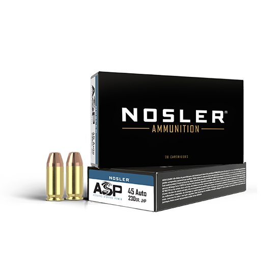 NOS AMMO 45ACP 230GR JHP ASP 50/10