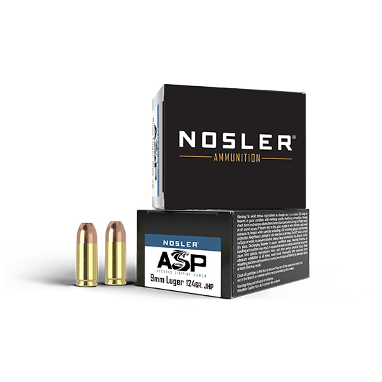 NOS AMMO 9MM 124GR JHP ASP 20/20