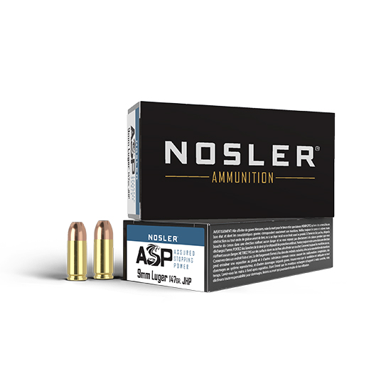 NOS AMMO 9MM 124GR JHP ASP 50/10