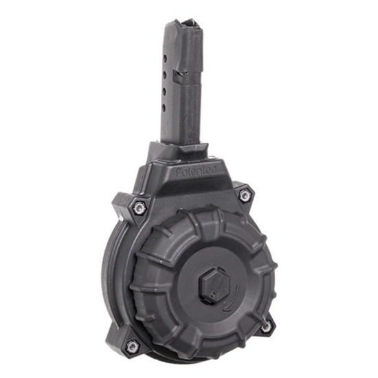 PROMAG DRUM GLOCK 43 9MM 50RD BLK POLYMER