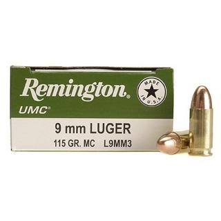 REM UMC 9MM 115GR MC FMJ 50/10