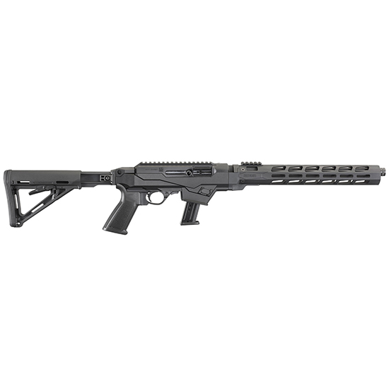 RUG PC CARBINE 9MM 16" TB FF ADJ STK 17RD