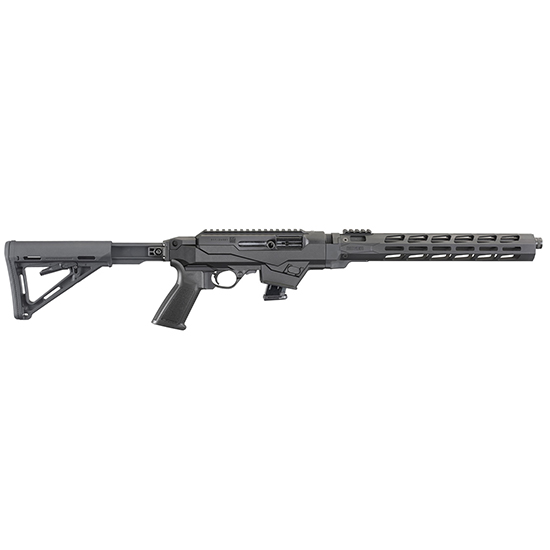 RUG PC CARBINE 9MM 16" TB FF ADJ STK 10RD