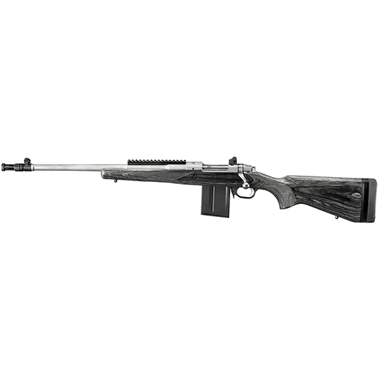 RUG SCOUT RIFLE 308WIN 18.7" LH SS BLK LAM 10RD