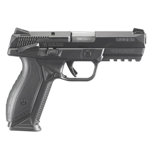 RUG AMERICAN PISTOL 9MM 4.2" BLK SS MSAFETY 17RD