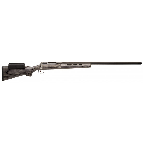 SAV 12F/TR TARGET 308WIN 30" SS BLK LAMINATE