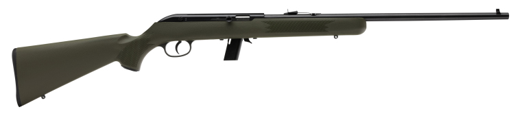 SAV 64 F GREEN 22LR 21" SYN 10RD