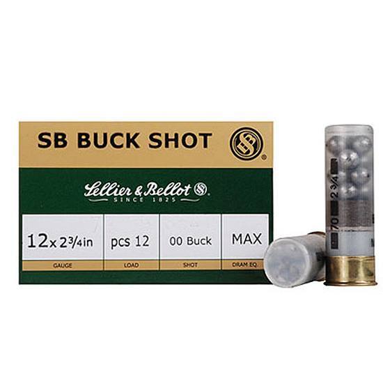 SB 12GA 2.75" #00 BUCK 12P 1 1/4OZ 25/10