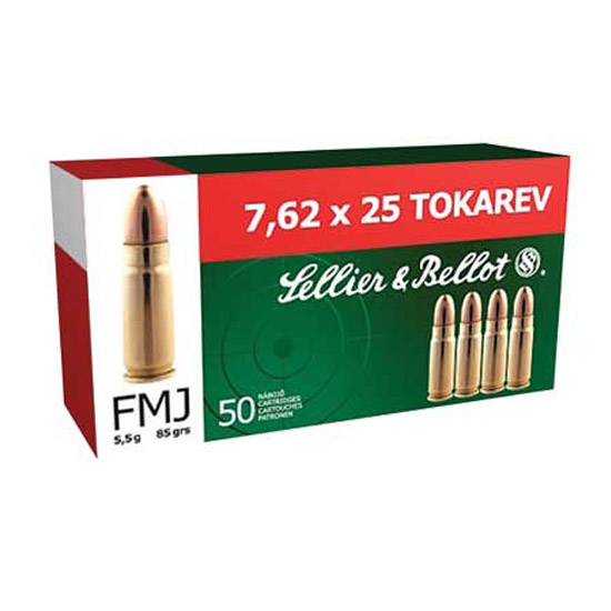 SB 7.62X25 TOKAREV 85GR FMJ 50/30