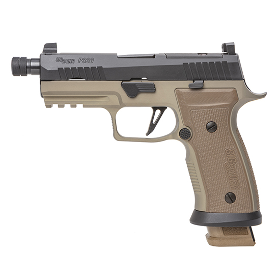 SIG P320 9MM 4.6" AXG COMBAT FDE 21RD THRD