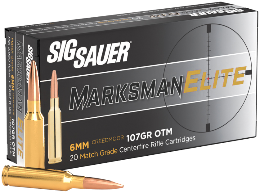 SIG AMMO 6MMCREED 107GR ELITE MATCH OTM 20/10