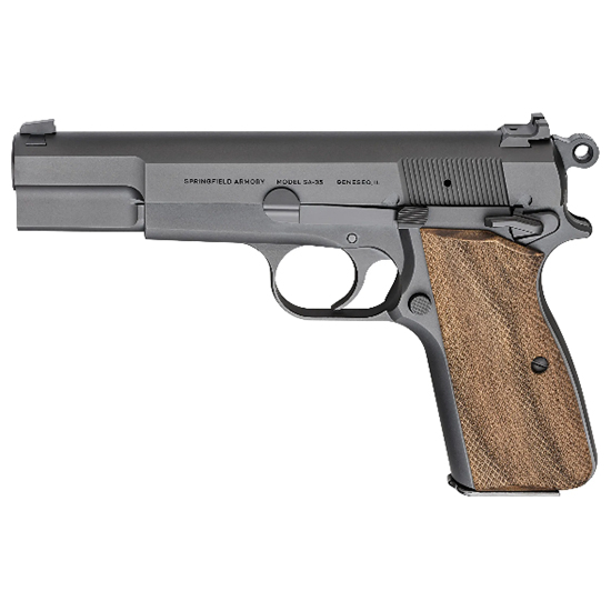 SPR SA-35 9MM 4.7" BLK WALNUT GRIPS 15RD