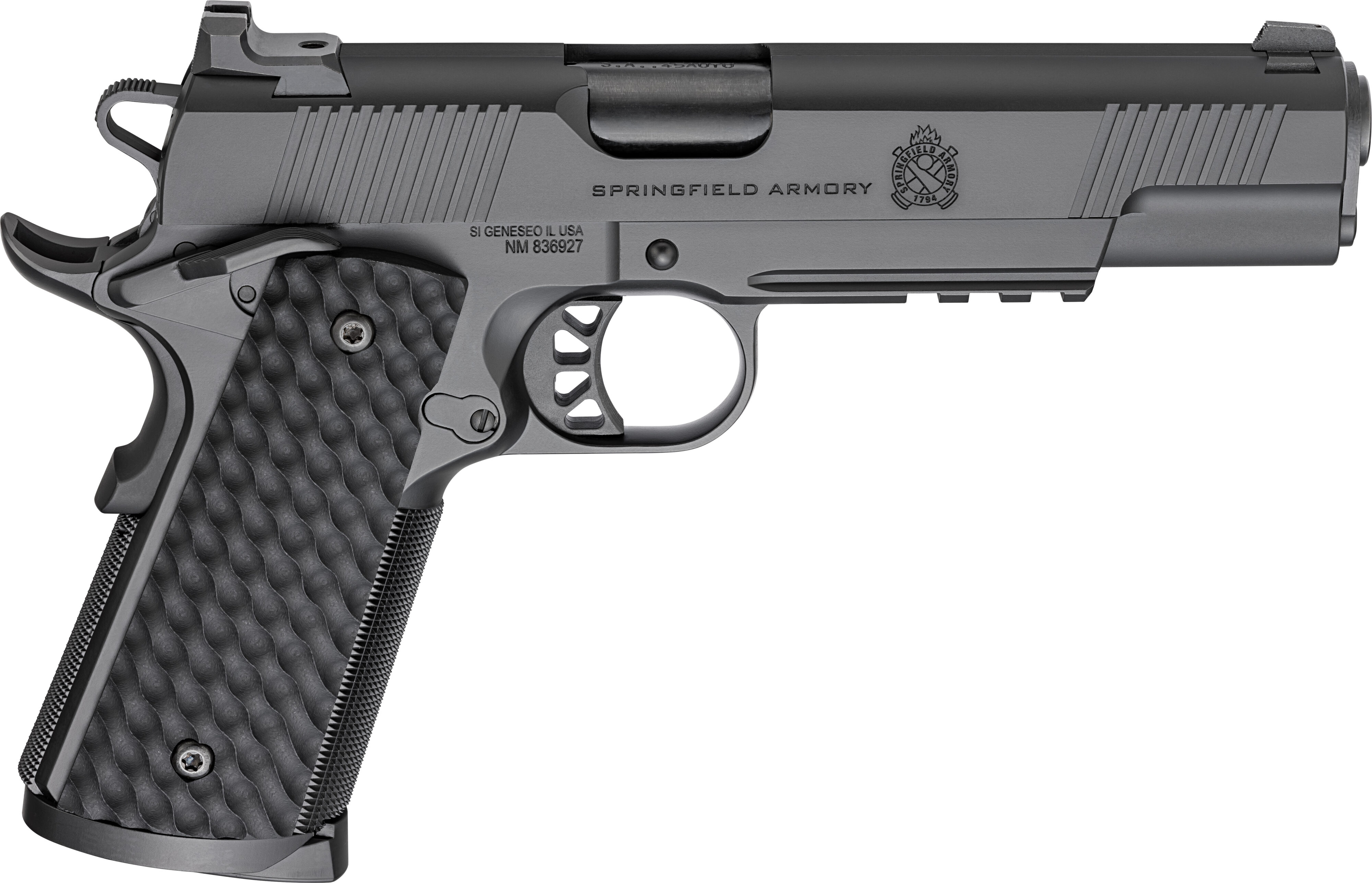 SPR 1911 TRP 45ACP 5" BLK W/LIGHT RAIL 8RD