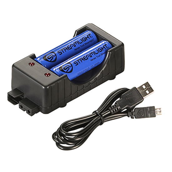 STREAM 18650 CHARGER KIT USB INCLUDES 2 BAT