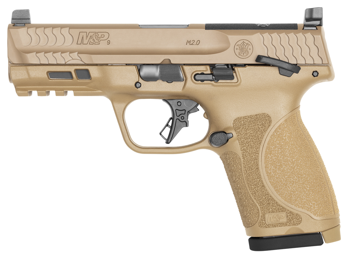 SW M&P9 M2.0 9MM COMPACT 4" OR TS FDE 10RD