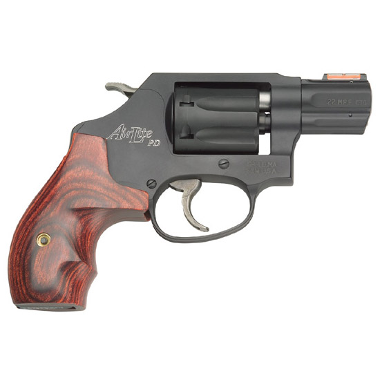 SW 351PD 22MAG 1.875" HI VIZ WOOD GRIP BLK 7RD