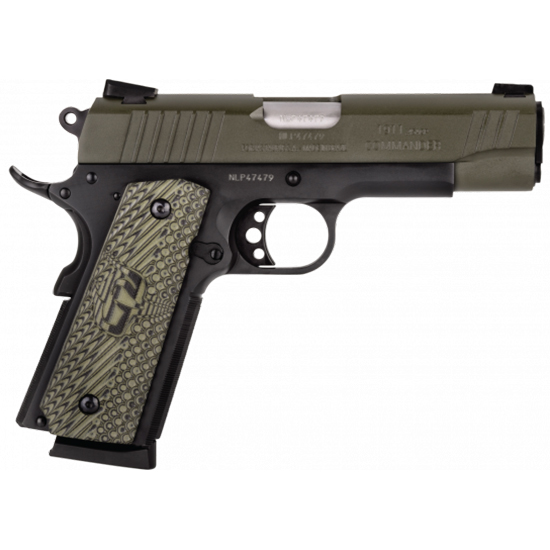 TAU PT1911 45ACP 4.25" BLK ODG VZ GRIPS 8RD