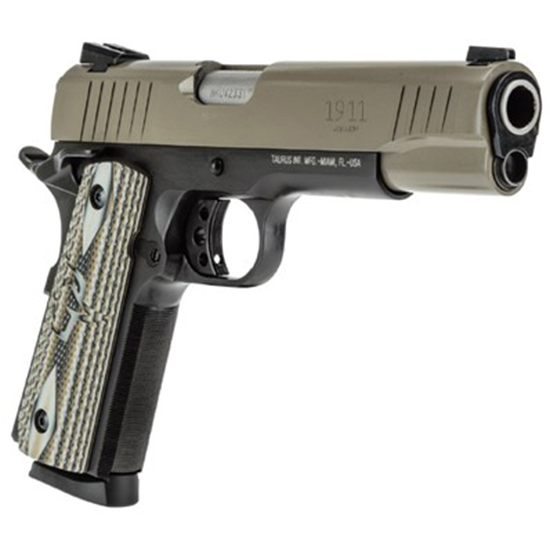 TAU 1911 45ACP BLK SAND CERAKOTE VZ GRIP 8RD