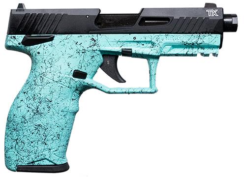 TAU 2TX 22LR 4" CYAN SPLATTER 10RD