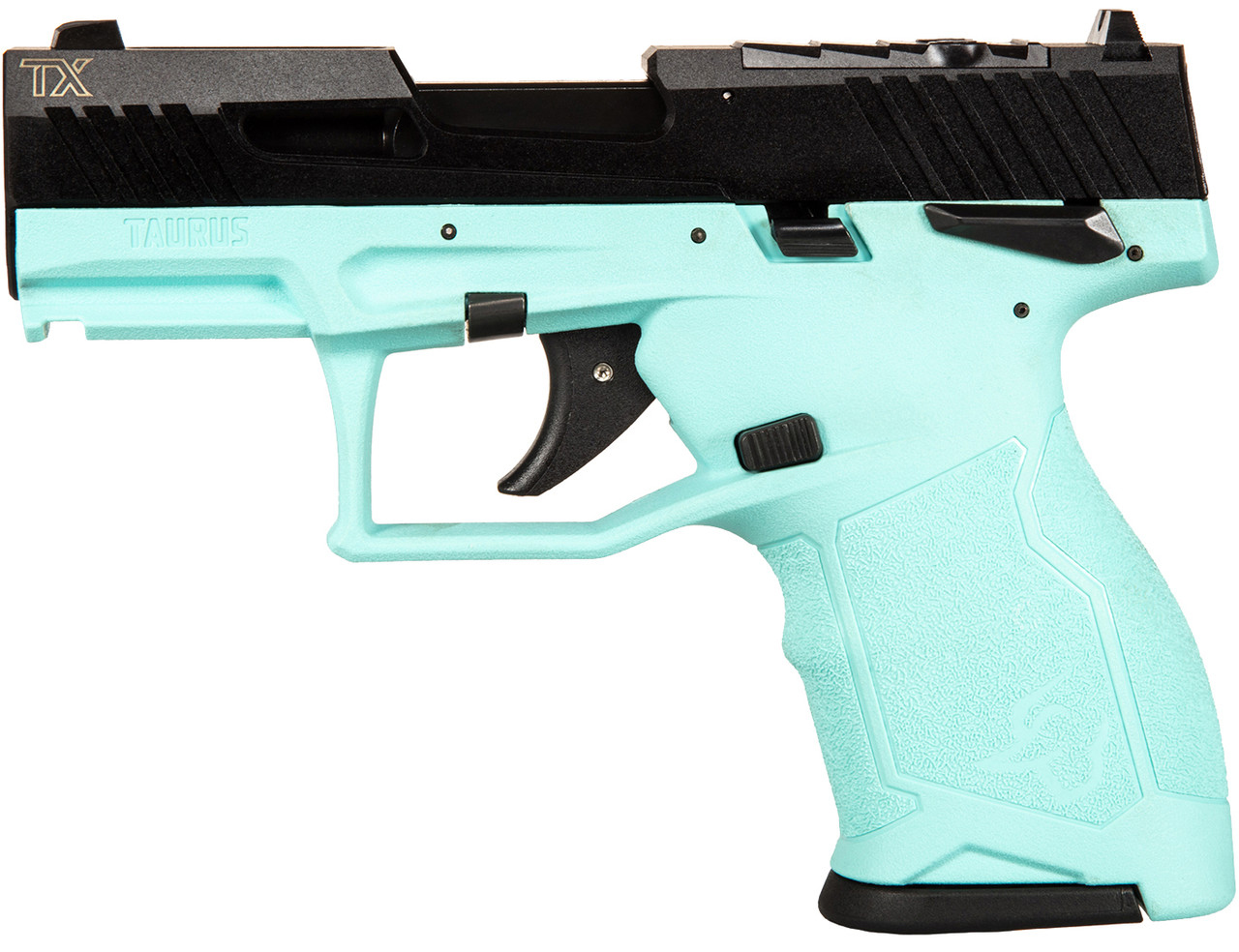 TAU TX22 COMPACT 22LR 3.6" CYAN/BLK 2 13RD